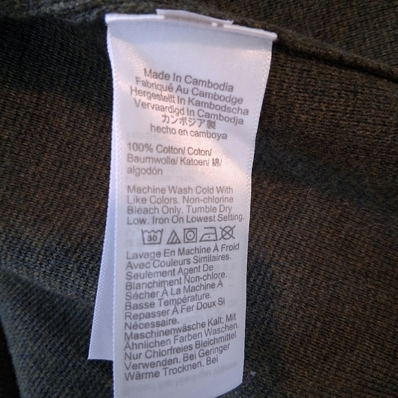 J. Crew Factory Dark Green Women's Cropped Oline Green Cardigan Size Large NWT - Picture 3 of 8